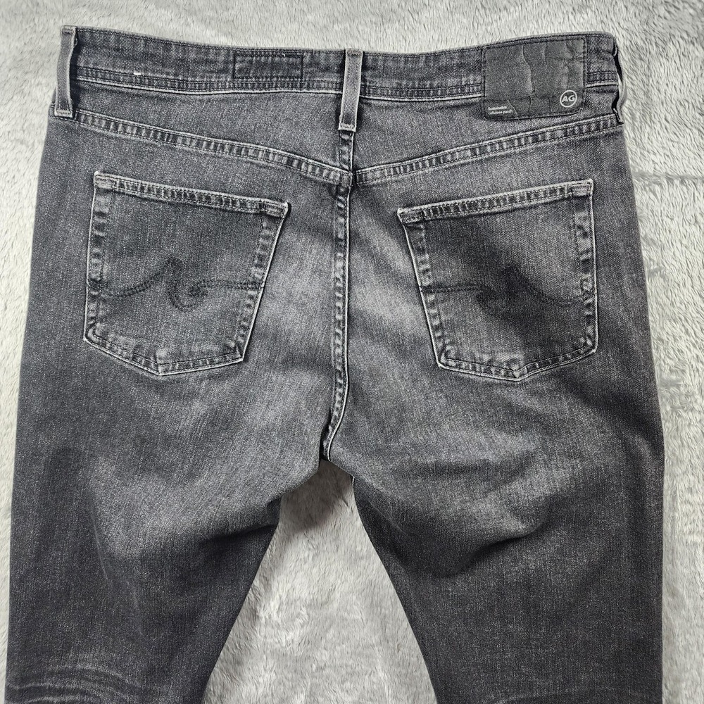 AG Adriano Goldschmied Jeans Mens 34x33 Gray Everett Slim Straight Stretch Faded - Picture 10 of 13